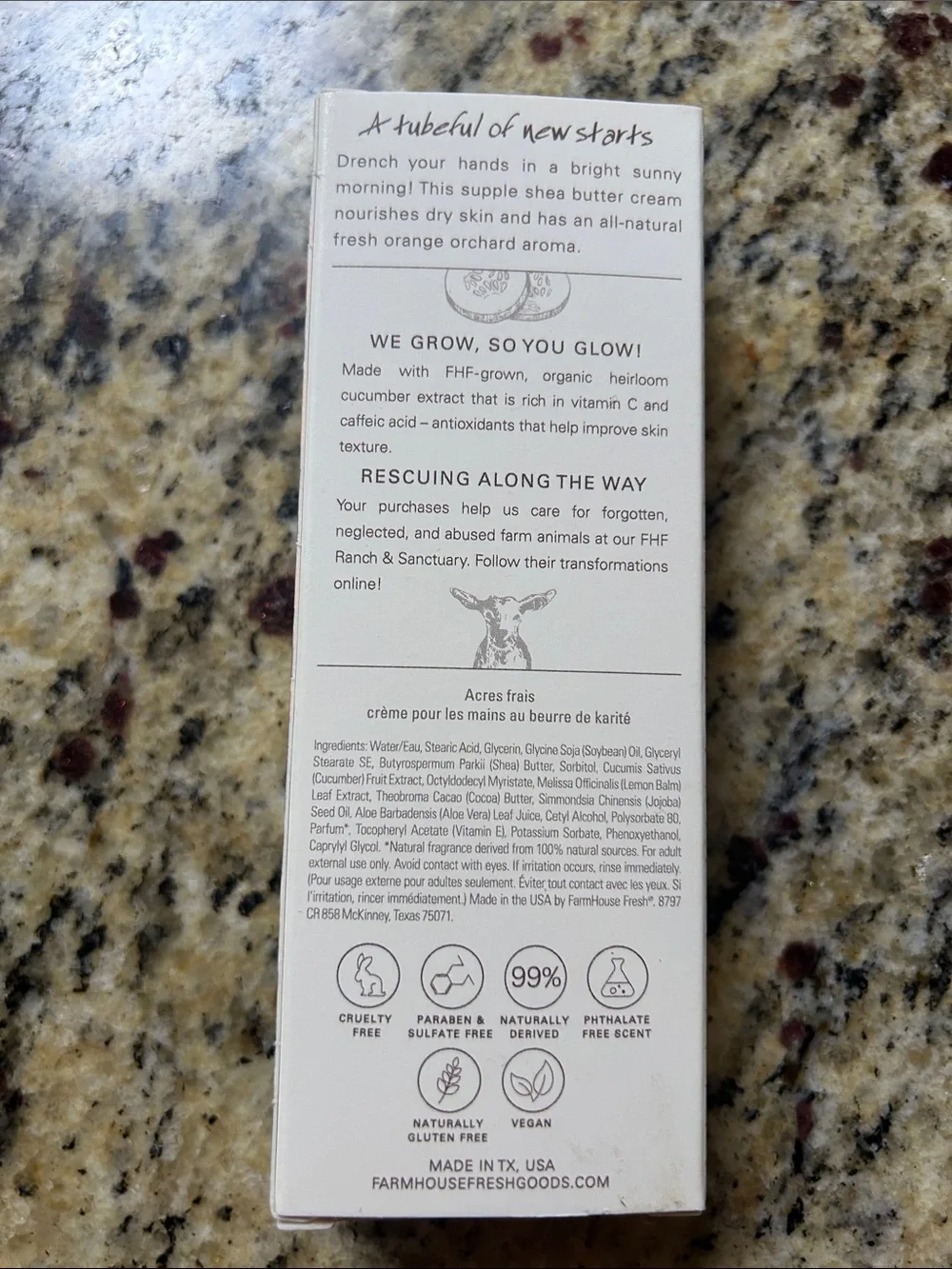 Fresh Acres Shea Butter Hand & Body Moisturizer - Cream